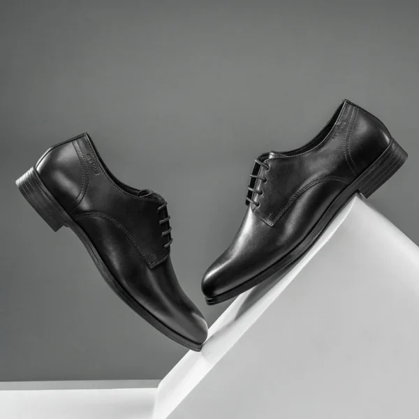 Combo: Men’s Short Sleeve | T-Shirt & Derby Dress Shoes
